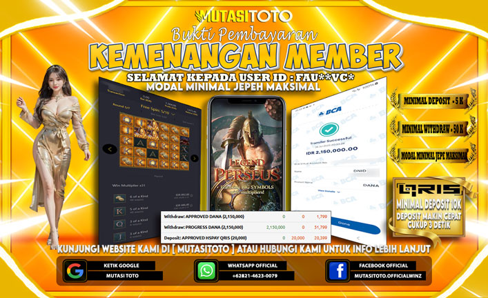 KEMENANGAN MEMBER BERMAIN DI PG SOFT LEGEND OF PERSEUS