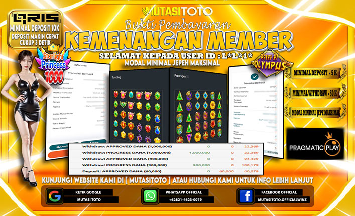 KEMENANGAN MEMBER BERMAIN DI GATES OF OLYMPUS