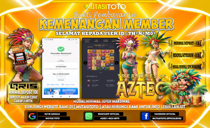 KEMENANGAN MEMBER BERMAIN DI TREASURE OF ACTEZ