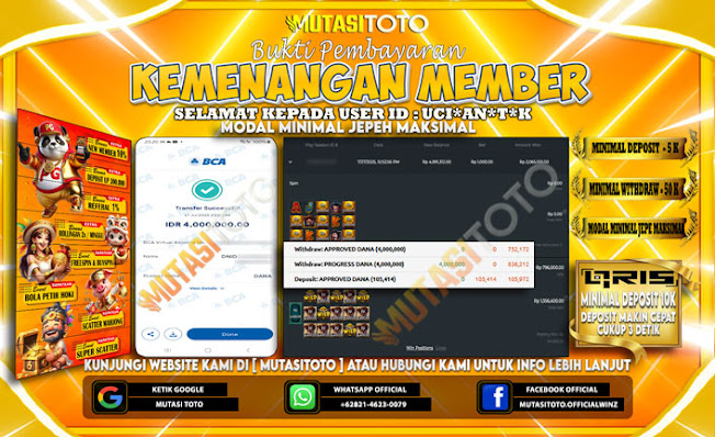 BUKTI KEMENANGAN MEMBER BERMAIN DI HEIST FOR THE GOLDEN NUGGETS