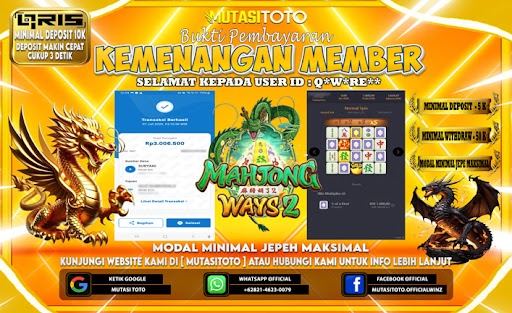 KEMENANGAN MEMBER BERMAIN DI MAHJONG WAYS 2