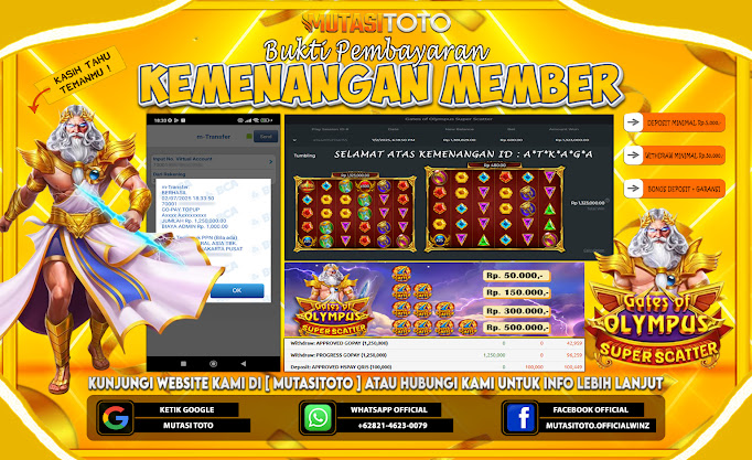 KEMENANGAN MEMBER BERMAIN DI OLYMPUS SUPER SCATTER