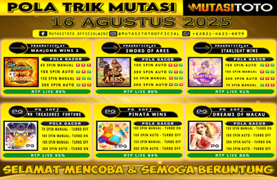 POLA GACOR TERUPDATE 16 AGUSTUS 2025 – MUTASITOTO
