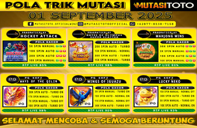 POLA GACOR TERUPDATE 01 SEPTEMBER 2025 – MUTASITOTO