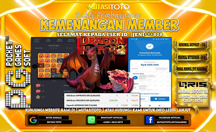 KEMENANGAN MEMBER BERMAIN DI PG SOFT DRAGON HATCH 2