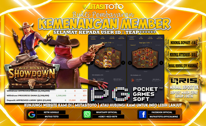 KEMENANGAN MEMBER BERMAIN DI PG SOFT WILD BOUNTY SHOWDOWN