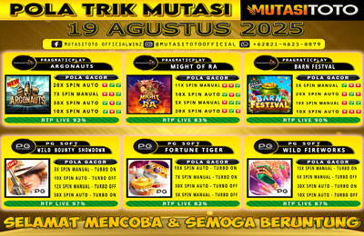 POLA GACOR TERUPDATE 19 AGUSTUS 2025 – MUTASITOTO