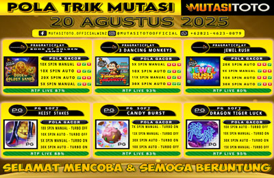 POLA GACOR TERUPDATE 20 AGUSTUS 2025 – MUTASITOTO
