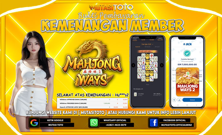 KEMENANGAN MEMBER BERMAIN DI PG SOFT MAHJONG WAYS 1