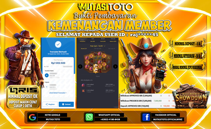 KEMENANGAN MEMBER BERMAIN DI PG SOFT WILD BOUNTY SHOWDOWN