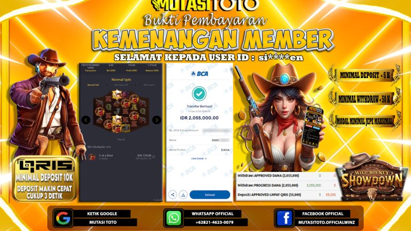 KEMENANGAN MEMBER BERMAIN DI PG SOFT WILD BOUNTY SHOWDOWN