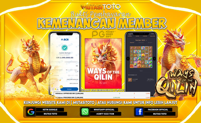 KEMENANGAN MEMBER BERMAIN DI WAYS OF THE QILIN