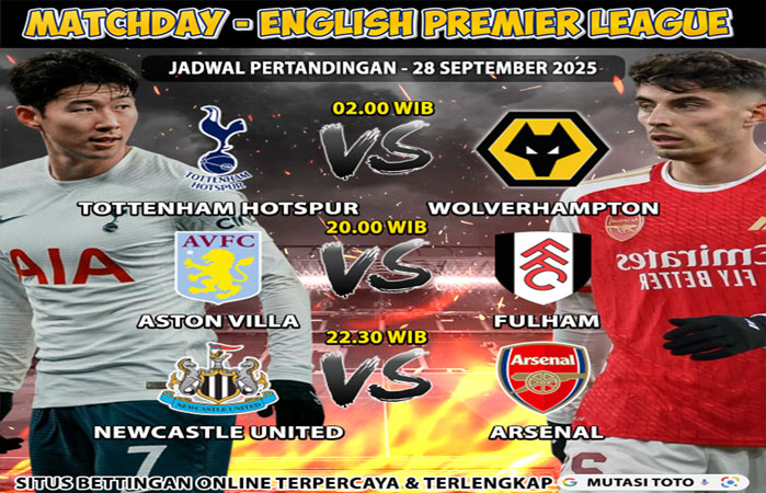 JADWAL BOLA HARI INI !!!