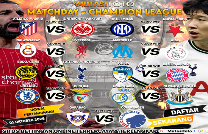 JADWAL BOLA HARI INI !!!