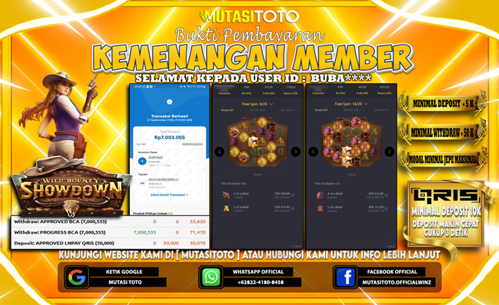 KEMENANGAN MEMBER BERMAIN DI PG SOFT WILD BOUNTY SHOWDOWN