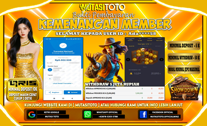 KEMENANGAN MEMBER BERMAIN DI WILD BOUNTY SHOWDOWN