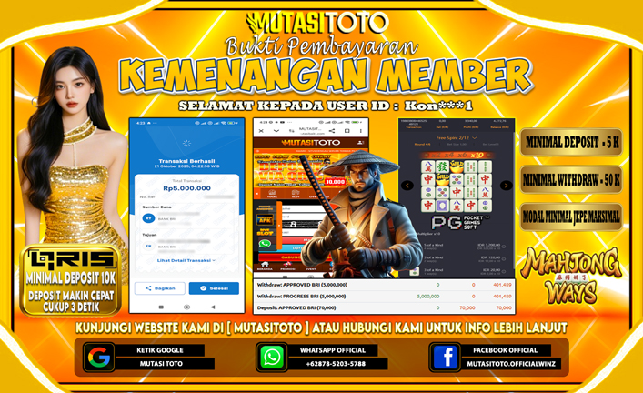 KEMENANGAN MEMBER BERMAIN DI MAHJONG WAYS 1