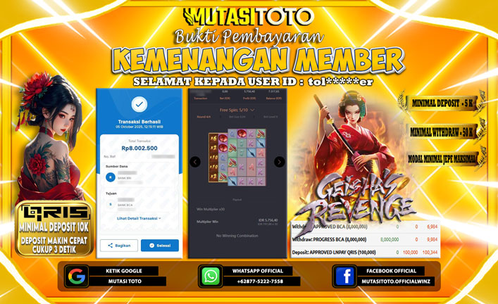 KEMENANGAN MEMBER BERMAIN DI PG SOFT GEISHA’S REVENGE