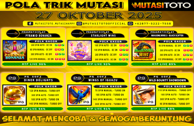 POLA GACOR TERUPDATE 27 OKTOBER 2025 – MUTASITOTO