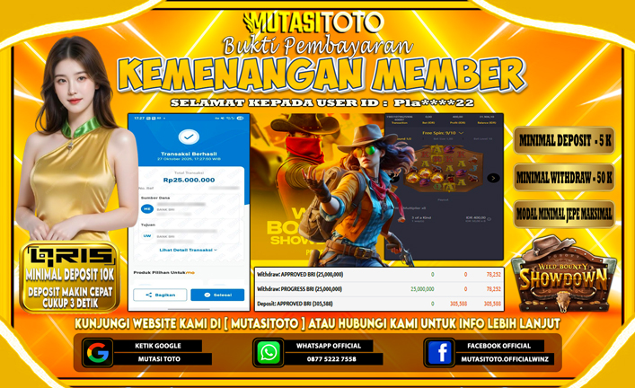 KEMENANGAN MEMBER BERMAIN DI WILD BOUNTY SHOWDOWN