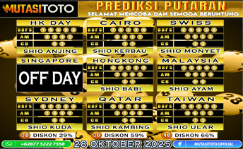 PREDIKSI ANGKA TOGEL “MutasiToto” 28 OKTOBER 2025