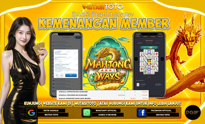 KEMENANGAN MEMBER BERMAIN DI PG SOFT MAHJONG WAYS 2