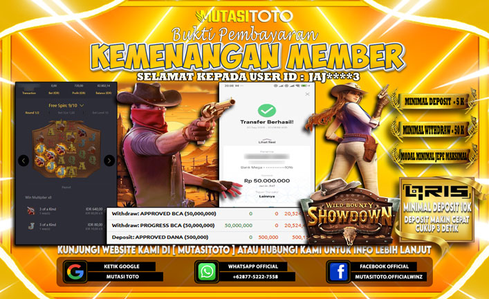 KEMENANGAN MEMBER BERMAIN DI WILD BOUNTY SHOWDOWN