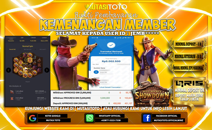 KEMENANGAN MEMBER BERMAIN DI PG SOFT WILD BOUNTY SHOWDOWN
