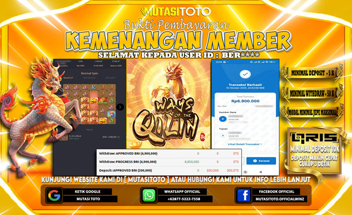 KEMENANGAN MEMBER BERMAIN DI PG SOFT WAYS OF THE QILIN