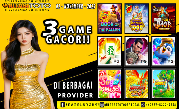 GAME GACOR TERUPDATE 02- NOVEMBER-2025 – MUTASITOTO