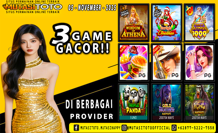 GAME GACOR TERUPDATE 05- NOVEMBER-2025 – MUTASITOTO