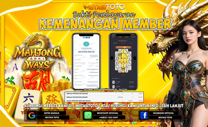 KEMENANGAN MEMBER BERMAIN MAHJONG WAYS 2