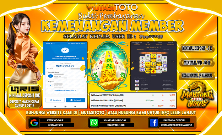 KEMENANGAN MEMBER BERMAIN DI MAHJONG WAYS 2 PG SOFT