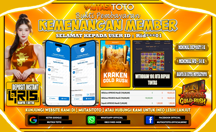 KEMENANGAN MEMBER BERMAIN DI PG SOFT KRAKEN GOLD RUSH