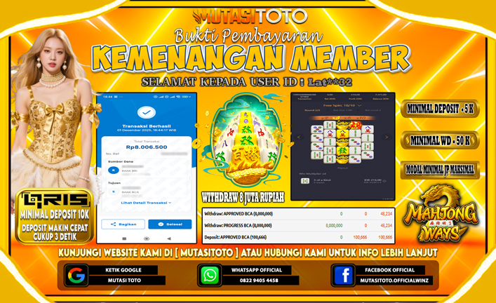 KEMENANGAN MEMBER BERMAIN DI MAHJONG WAYS 2 PG SOFT