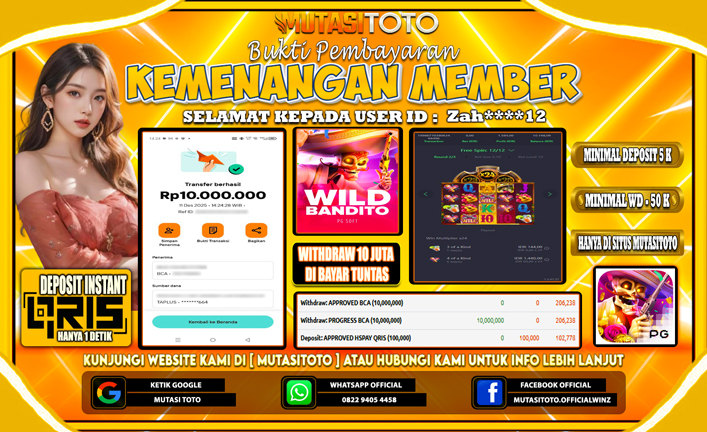 KEMENANGAN MEMBER BERMAIN DI PG SOFT WILD BANDITO