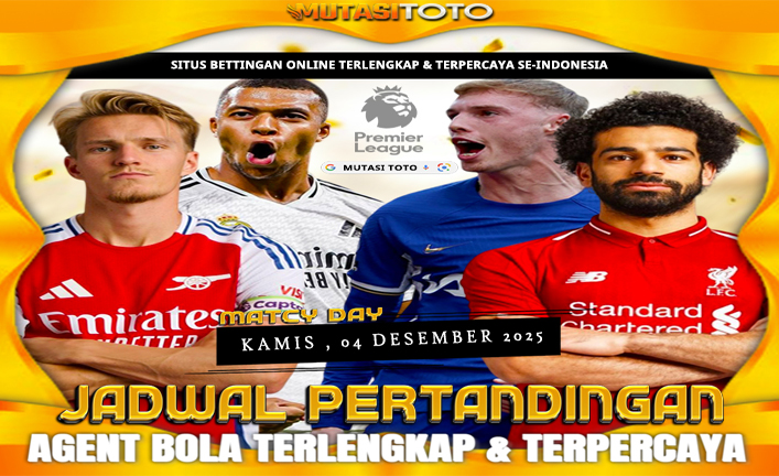 JADWAL PERTANDINGAN SEPAKBOLA – 04 DESEMBER 2025